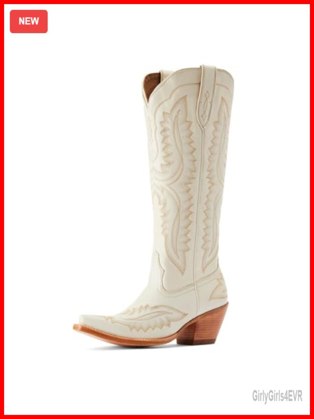 ARIAT Casanova Leather Western Cowboy Boots X Toe Mid-Calf Women's
